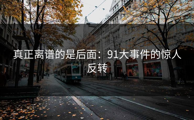 真正离谱的是后面：91大事件的惊人反转